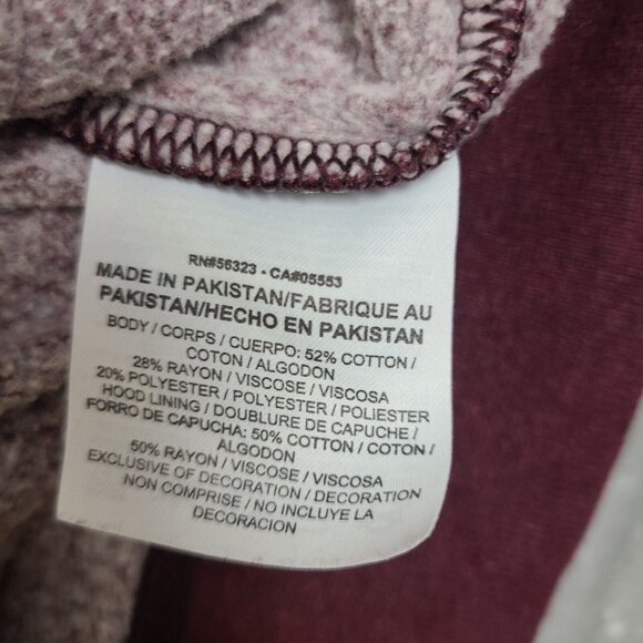 Womens Nike Pull Over Hoodie Size XS Thick Maroon G9 - Picture 2 of 7